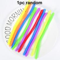 Funny 1-6Pcs Unicorn Pull Worm Noodle Fidget Toys Stretch String Tpr Rope Anti Stress Toys String Stress Easing Vent Toy