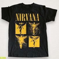 NIRVANA  IN UTERO GRID Heavy Cotton Black Unisex Tshirt Size S5XL Unisex T-Shirt S įvairiaspalvis