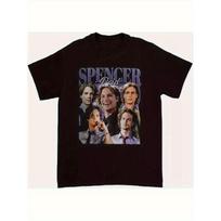Spencer Reid Criminal Minds TV Show Vintage Graphic T-Shirt - 200g Heavyweight Cotton Retro 90s TV Series Tee with Spencer Reid & Characters Print, S juoda