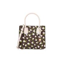Michael Kors MK Mercer Floral Print Commuter Fashion Tote Bag Women tote Brown 30S1GM9M6B-212 Basic Set (Bag+Dust Bag)