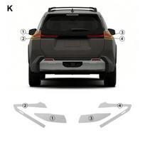TPU Car Headlight Protective Film for Toyota RAV4 2026-2027 PPF Transport & Smoke Anti-Scratch Blackened / Headlight Film juoda