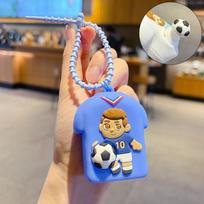 Sports Themed Football Keychains Couple Jerseys Sports Keychains  Game Commemorative Style A