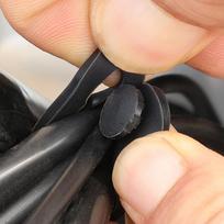 10 vnt. Motociklo guminiai rėmo tvirtinimo kabelio laidų pynės maitinimo laido surišikliai sankabos linija stabdžių kabelio surišikliai elastingi fiksavimo priedai