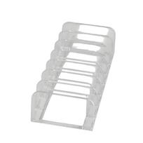 Acrylic Rack for 14 CD Cases Compact Clear Organizer Stand for Home Office Desktop Display Onesize