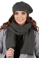 Vivisence 7005kmpl ciemnoszary uni komplet beret+szalik