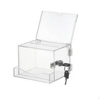 Clear Donation Box with Lock Versatile Acrylic Comment Multipurpose Use Tip Jar