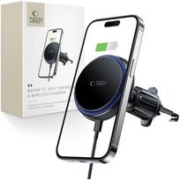Tech-Protect Mm15W-V4 Magnetic Magsafe Vent Car Mount Wireless Charger 15W Black