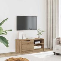 Szafka Pod Tv, Dąb Artisan, 80X35X36,5 Cm