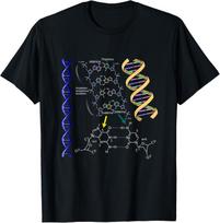 DNA Double Helix Chemical Formula Molecules Science Lovers T-Shirt S