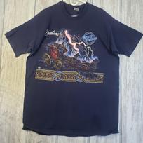 Vintage Habitat   Lightning stage coach  graphic tee Single Stitch 90s XXL Unisex T-Shirt L