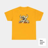 Toy Machine the Rest! Skull Classic Skateboarding T Shirt Print 3 L beige
