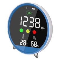 Desktop CO2 Detector 400‑5000ppm High Accuracy Indoor CO2 Tester with Temperature and Humidity Display 1.5s Sampling ABS