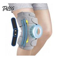 Breathable Knee Wrap Sports Brace with Side Stabilizer, Compression Sleeve Patella Gel Stabilizer Pad, Basketball Cycling for Meniscus Tear Arthritis L pilka
