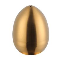 Stainless Steel Egg Shaped Salt and Pepper Shaker Multi-Function Toothpick Dispenser Refillable Condiment Box for Camping Picnic