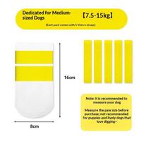 20 PCS Disposable Pet Foot Covers Non-Woven Waterproof Non-Slip Dog Paw Protectors for Outdoor Walks Rainy Days Use A4