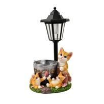 Garden Statue Night Light Decoration for Outdoor Yard One Size