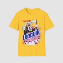 Need to Diequik T-Shirt | Grim Reaper Cartoon, Pink Splash Retro 3XL