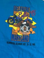 VTG Harley Davison Delaware Nine 1995 Rally Maryland Size XLarge Blue M