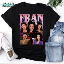 Fran Fine The Nanny Shirt – 90s TV Icon Graphic Tee, Retro Fran Fine Sitcom Fan Gift, Funny Fran Drescher T-Shirt, Vintage Style Fashion 2XL