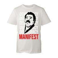 T Shirt This is Democracy Manifest UK Graphic T-Shirt Succulent Chinese Meal L