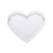 Handcraft Epoxy Silicone Diamond Edge Placemat Heart Shaped Resin Casting Mold Coaster Mold Tray Mould Pad Clay Tools