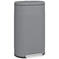 30L Metal Kitchen Bin, with Soft-Close Lid - Grey 36.5 x 31.2 x 60.8 cm pilka
