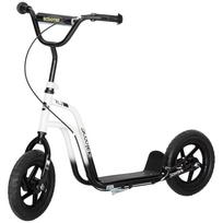 Kids Scooter with Adjustable Handlebar, Large Wheels, Kickstand, Hand Brake, for Children Aged 5-12 Years, White 115 x 50 x 88 cm balta