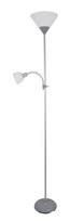 PLATINET FLOOR LAMP E27+E14 GREY [44527]