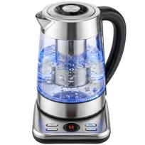 Electric Kettle, 1,7L Fast-Boiling 2200W Kettle with UK Strix Thermostat, Tea Filter, Keep-Warm Function 21.7 x 21.4 x 26.3 cm sidabras