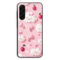 Coque Pour Samsung Galaxy A56 Texture cerise nuage noeud rose Maniacase juoda
