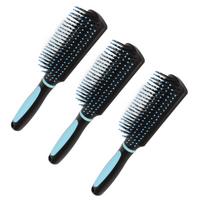 3pcs 9 Row Hair Brush Detangling Hair Brush Comb for Styling Defining Wavy Curly Hair
