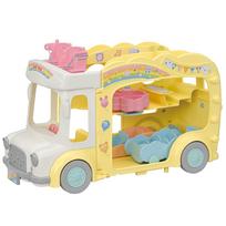 EPOCH Sylvanian Families Nursery Vehicle Nursery ST Mark Ages 3 and Toy Sylvanian Families  Let's Play! Everyone's Bus  S-70 Certified, Up, Dollhouse,