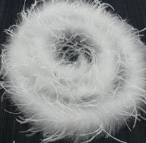 DIY 1 Ply Ostrich Feathers Boa 2Meters Shawl for Party Lady Dress Decoration Scarf Clothing DIY 1ply 2m balta