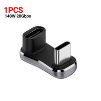 Steam Deck USB C Male į Female prailginimo jungtis 180 laipsnių PD 140W 20Gbps greito įkrovimo adapteris Žaidimų konsolės priedai