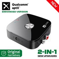 AptX-Adaptive/HD/LL Bluetooth 5.4 Audio Transmitter Receiver 3.5MM AUX Stereo RCA Music Wireless Adapter With MIC For Car TV PC