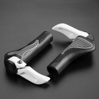 ESLNF MTB Bicycle Grips Horns Shofar Vice Handlebar Grips Cycling Shockproof Dust-proof Bike Grips Rubber Bilateral Locked balta