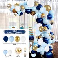 Blue Balloons Set Garland Kit Gold Confetti Balloon Arch Birthday Party Decoration Kids Wedding Birthday Baby Shower Globos Toys 1set