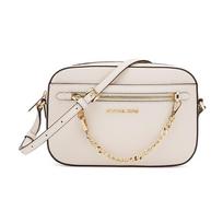MICHAEL KORS Jet Set presbyopic color block logo vegetable basket tote bag tote bag shopping bag leather shoulder crossbody handbag women's white balta