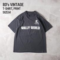 80s Printed T-shirt Single Stitch Black XL