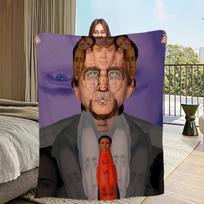 Surprising Nicolas Cage Throw Blanket Soft Comfortable for Living Room Bedroom Office Perfect Birthday Gift for Kids Adults Size: 75*100cm, Weight: 230 GSM