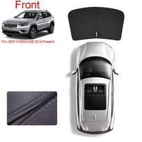 Car Black Window Privacy Sunshade For JEEP CHEROKEE 2016-Present Auto Anti-UV Heat Insulation Protect Cover Interior Accessory