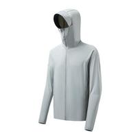 Unisex Uv Shield Breathable Coverup With Upf50 For Camping And Trail Adventures 3XL šviesiai pilka spalva