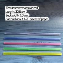 10 Pcs Tailorable Slide Binder Clamp Bar Transparent Thickened Sucker Rod Clamp  Book Cover style 2