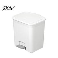 Odor Proof Garbage Bin Pedal Trash Can, with Dual-mode Lid, Easy Access Bathroom Can Odor-proof Slim Solid Color Waste Basket, for And Kitchen Foot S balta