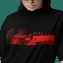 Fallen Angel T-Shirt | Gothic Renaissance Style Tee, Dark Romanticism Unisex Artwear, Alexandre Cabanel XL