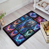 Steampunk Balloon Fantasia Pattern Rug Floor Mat for Living Room or Bedroom Soft and Comfortable Carpet a Gift for Birthday and Holiday. 40x60cm( 15x23in ) įvairiaspalvis