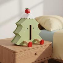 Decorative Tissue Box with Legs Multifunctional Design Cartoon Holder Phone Stand Tree Shaped