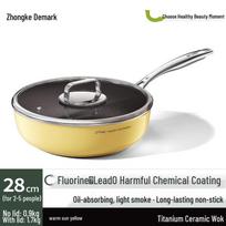DUMIK Titanium Ceramic Non-Stick Deep Frying Pan