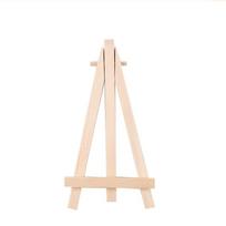 Foldable Triangle Display Stand Small Desk Stand Tripod Holder Wood Mini Easel  Artworks 7x12.5CM
