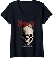 Womens Slipknot Tribal Skull Back V-Neck  Unisex T-Shirt XXL